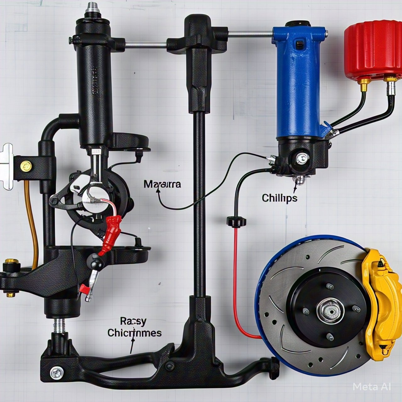 Sistema de frenos didáctico